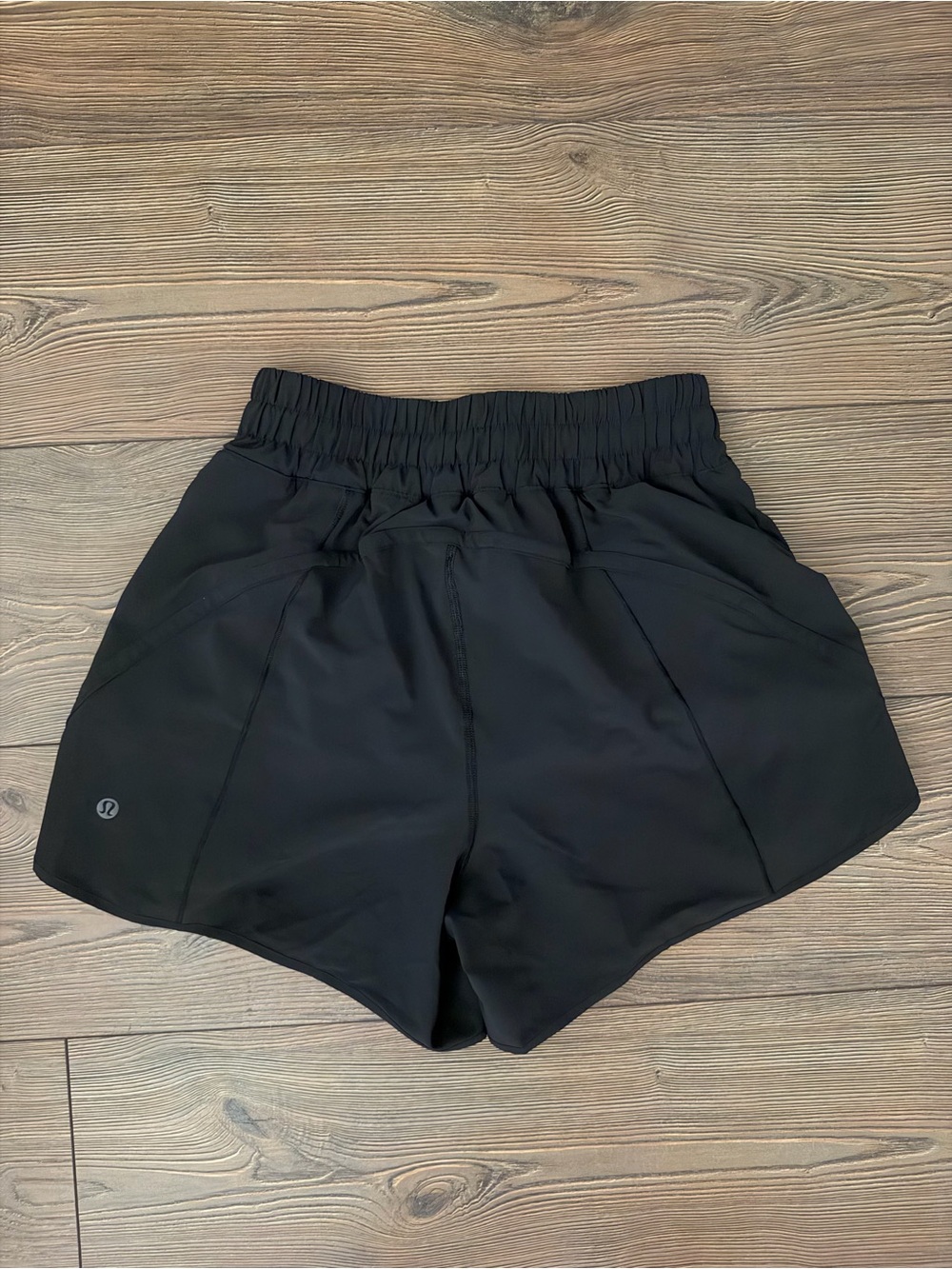 lululemon athletica Black Track That High Rise 5” Shorts - Picture 2 of 2
